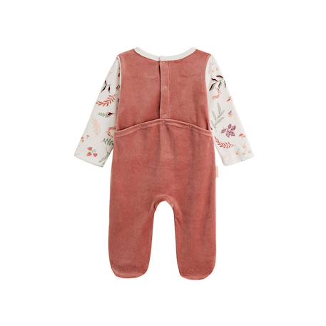 Pyjama bébé en velours evie Rose 3 - vertbaudet enfant 
