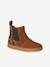 Boots fille cuir zippées beige+bronze+camel+marine+marron+vert+vieux rose 22 - vertbaudet enfant 
