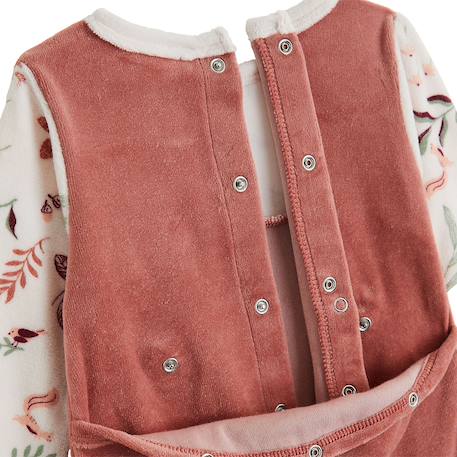 Pyjama bébé en velours evie Rose 5 - vertbaudet enfant 