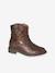 Boots fille synthétique zippées marron 1 - vertbaudet enfant 