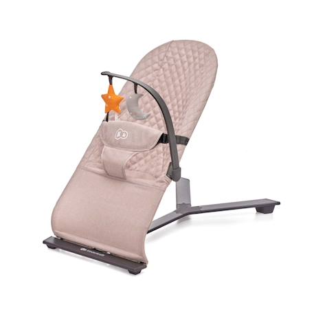 Balancelle électrique bébé 2 en 1 avec fonction transat Beige+Bleu marine+Gris clair+Gris foncé+Rose poudré 25 - vertbaudet enfant 