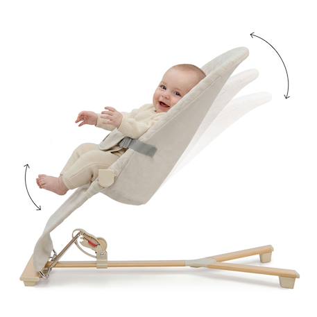 Balancelle électrique bébé 2 en 1 avec fonction transat Beige+Bleu marine+Gris clair+Gris foncé 3 - vertbaudet enfant 