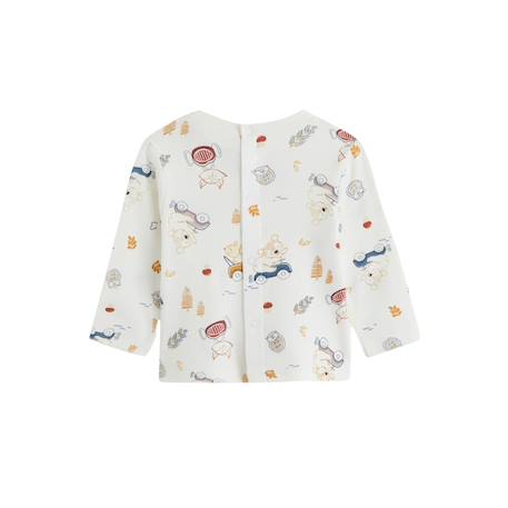 Ensemble salopette bébé en coton matelassé et t-shirt emile Bleu 5 - vertbaudet enfant 