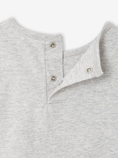 T-shirt manches longues bébé garçon beige chiné+gris chiné 7 - vertbaudet enfant 