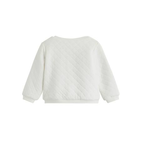 Gilet bébé en molleton eliah Ecru 3 - vertbaudet enfant 