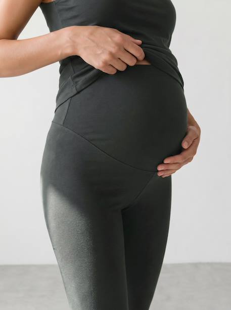 Ensemble 3 pièces homewear grossesse et allaitement anthracite+Bleu 4 - vertbaudet enfant 