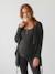 Ensemble 3 pièces homewear grossesse et allaitement anthracite+Bleu 7 - vertbaudet enfant 