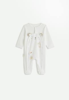 -Pyjama bébé en velours ouverture pont eliah