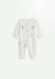 Pyjama bébé en velours ouverture pont eliah Ecru 1 - vertbaudet enfant 