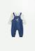 Ensemble salopette bébé en coton matelassé et t-shirt emile Bleu 1 - vertbaudet enfant 
