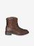 Boots fille synthétique zippées marron 2 - vertbaudet enfant 