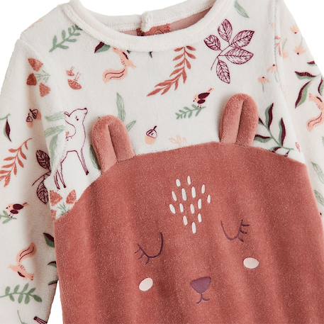 Pyjama bébé en velours evie Rose 4 - vertbaudet enfant 