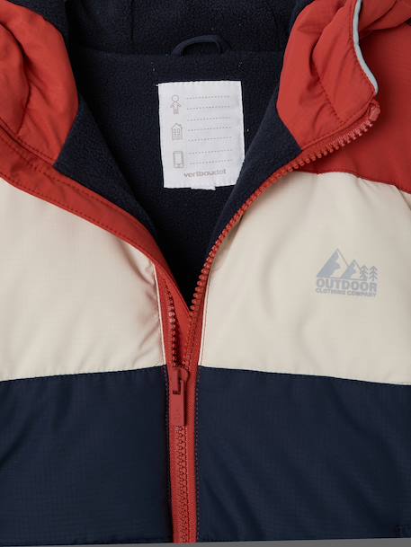 Doudoune à capuche garçon rouille 3 - vertbaudet enfant 