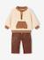 Ensemble bébé garçon sweat et pantalon cacao 1 - vertbaudet enfant 