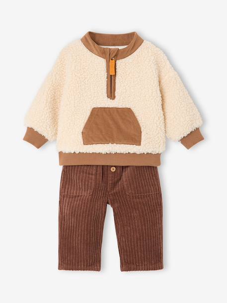 Bébé-Ensemble-Ensemble bébé garçon sweat et pantalon