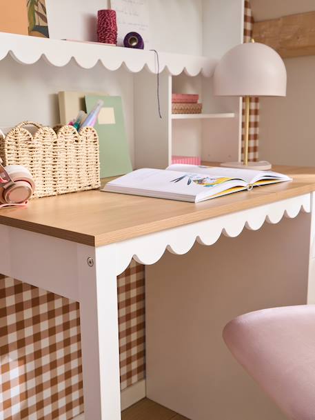 Bureau enfant rangement feston blanc 3 - vertbaudet enfant 