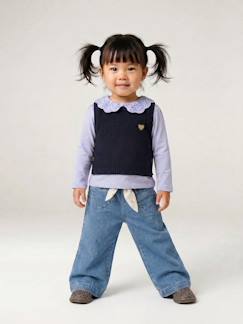 Bébé-Pantalon, jean-Jean large bébé avec ceinture à nouer