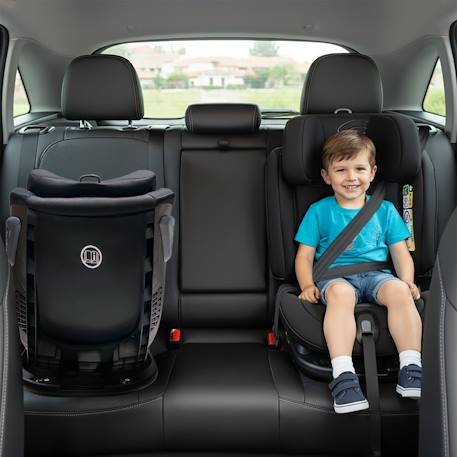 Siège auto i-Size rotatif 360 Isofix Panafix Gris+Noir 6 - vertbaudet enfant 