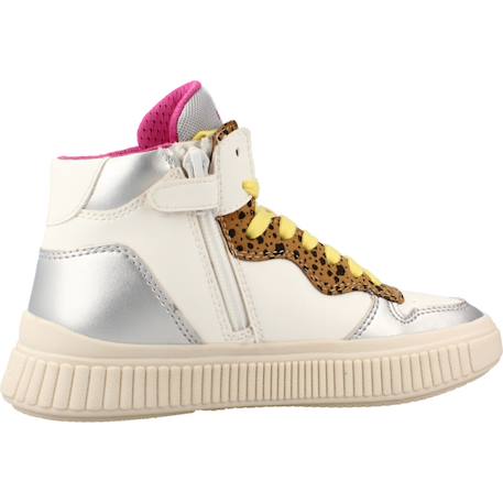 Baskets fille zippées j laquinny Blanc+Imprimé animalier 1 - vertbaudet enfant 