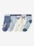Lot de 5 mi-chaussettes Lilo et Stitch bleu jean 1 - vertbaudet enfant 