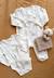 Kit naissance 3 pièces pyjama, body et doudou bébé eliah Ecru 1 - vertbaudet enfant 