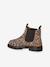 Boots fille en cuir à élastiques beige 3 - vertbaudet enfant 