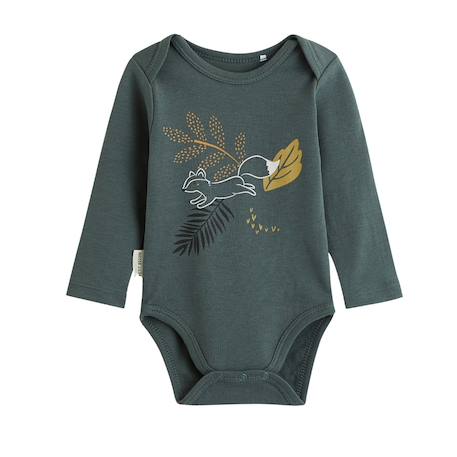 Lot de 2 bodies bébé manches longues elliott Vert 5 - vertbaudet enfant 