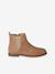 Boots enfant fille cuir élastiquées et zippées camel+marine+or 2 - vertbaudet enfant 