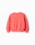 Sweat en coton avec épaules tombantes Corail clair 2 - vertbaudet enfant 