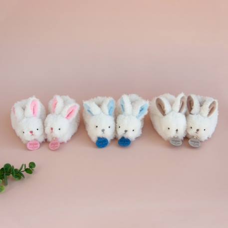 Coffret chaussons hochet mon tout petit lapin rose (0-6 mois) Rose 4 - vertbaudet enfant 