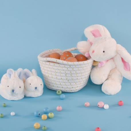Coffret chaussons hochet mon tout petit lapin rose (0-6 mois) Rose 3 - vertbaudet enfant 