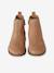 Boots enfant fille cuir élastiquées et zippées camel+marine+or 4 - vertbaudet enfant 