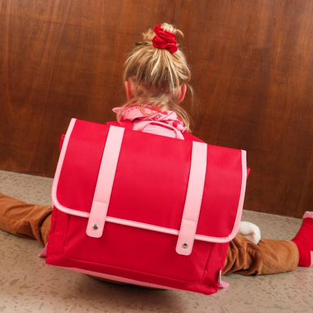 Cartable a4 primaire 38 cm Beige, marron+Marron, beige+Rouge, rose 13 - vertbaudet enfant 