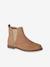 Boots enfant fille cuir élastiquées et zippées camel+marine+or 1 - vertbaudet enfant 