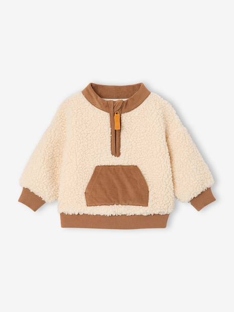 Ensemble bébé garçon sweat et pantalon cacao 2 - vertbaudet enfant 