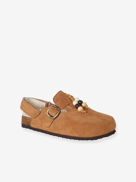 Chausson mule enfant fille marron 1 - vertbaudet enfant 
