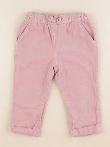 Pantalon doublé - 2 ans Rose 1 - vertbaudet enfant 