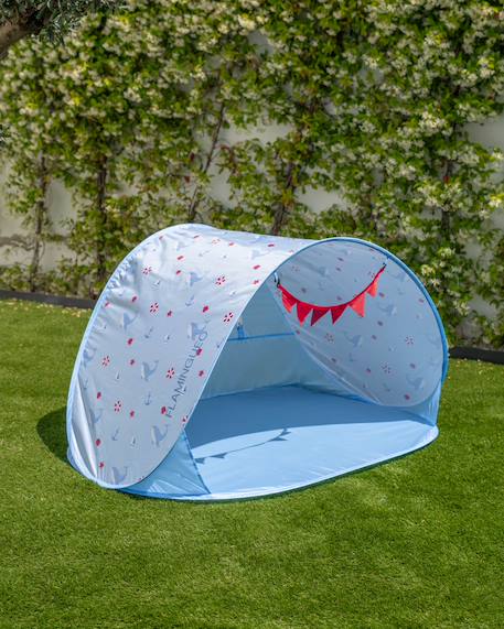 Tente de plage enfant pliante polyester Bleu+Rose 4 - vertbaudet enfant 
