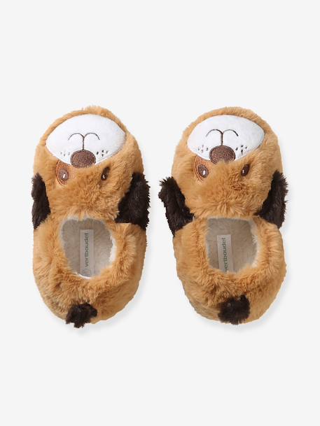 Chaussons enfant fille fourrés marron 2 - vertbaudet enfant 