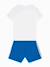 Ensemble garçon manches courtes Blanc / noir+Bleu+Bleu / blanc 12 - vertbaudet enfant 