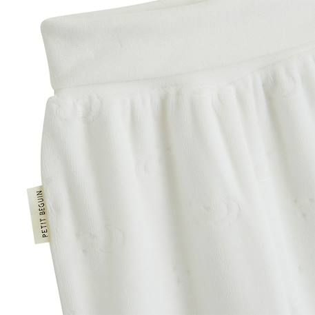 Ensemble bébé gilet et pantalon en velours eliah Ecru 4 - vertbaudet enfant 