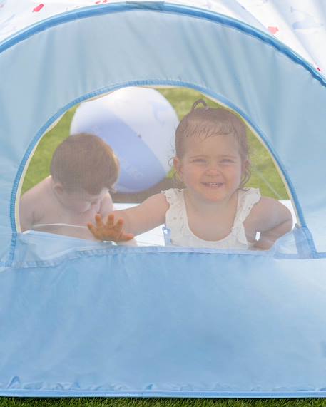 Tente de plage enfant pliante polyester Bleu+Rose 2 - vertbaudet enfant 