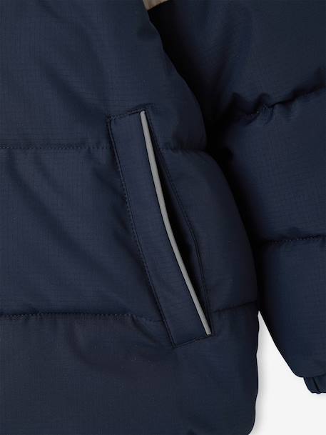 Doudoune à capuche garçon rouille 4 - vertbaudet enfant 