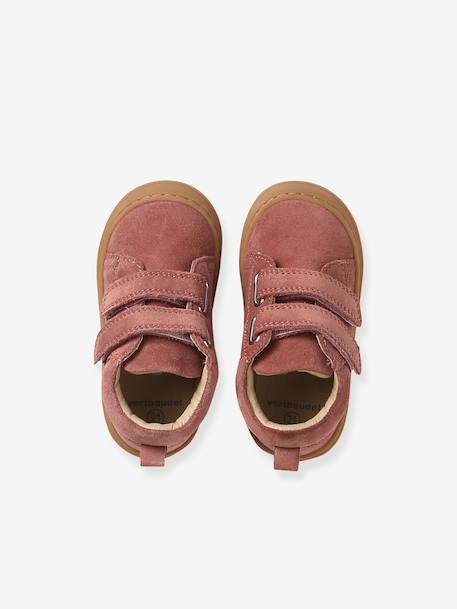 Chaussures premiers pas bébé scratch beige imprimé+bleu imprimé+bronze+lot rose+mauve+or+rose+rose imprimé+rose poudré+turquoise+vert imprimé+vieux rose 67 - vertbaudet enfant 