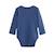 Lot de 2 bodies bébé manches longues ouverture croisée emile Bleu 4 - vertbaudet enfant 