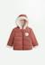 Doudoune bébé en velours côtelé doublée sherpa avec capuche evie Rose 1 - vertbaudet enfant 
