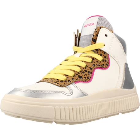 Baskets fille zippées j laquinny Blanc+Imprimé animalier 4 - vertbaudet enfant 