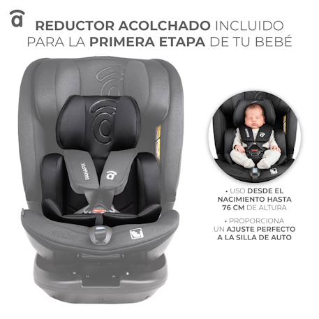 Siège auto i-Size rotatif 360 Isofix Panafix Gris+Noir 5 - vertbaudet enfant 