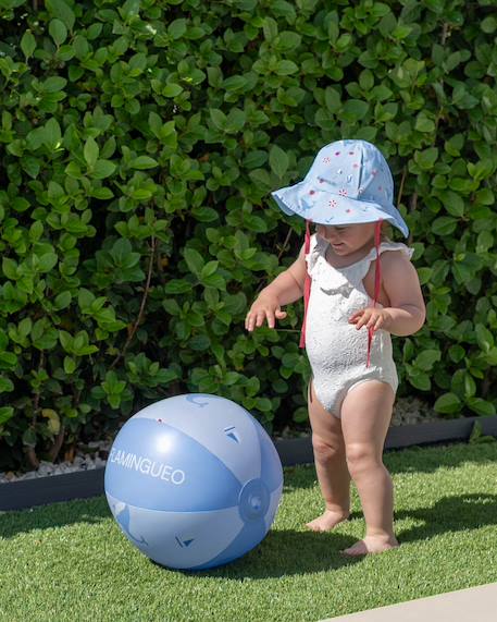 Chapeau enfant en coton protection soleil Bleu 2 - vertbaudet enfant 