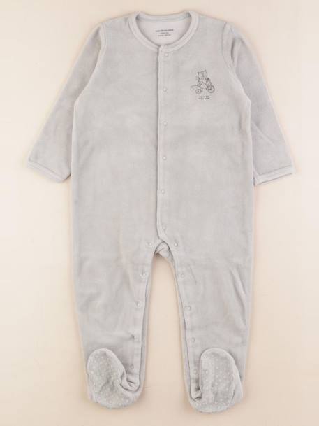 Pyjama velours - 2 ans Vert 1 - vertbaudet enfant 